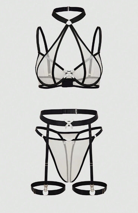 Lencería blanca (5 piezas) (Talla L)