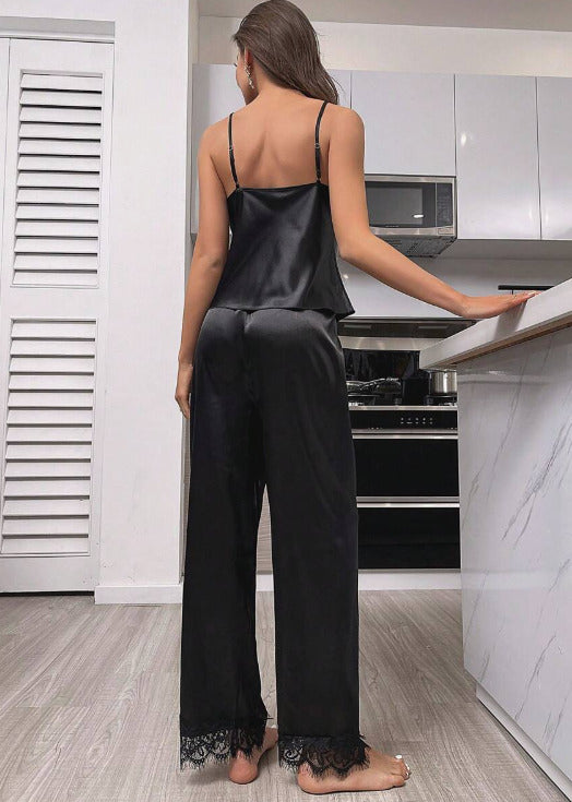 Lencería bata dormir negra (Talla M XL)