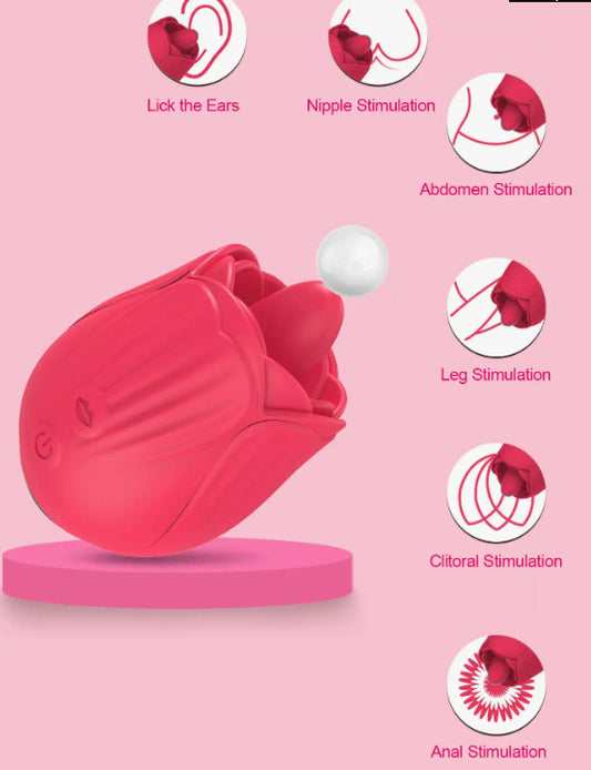 Vibrador de rosa