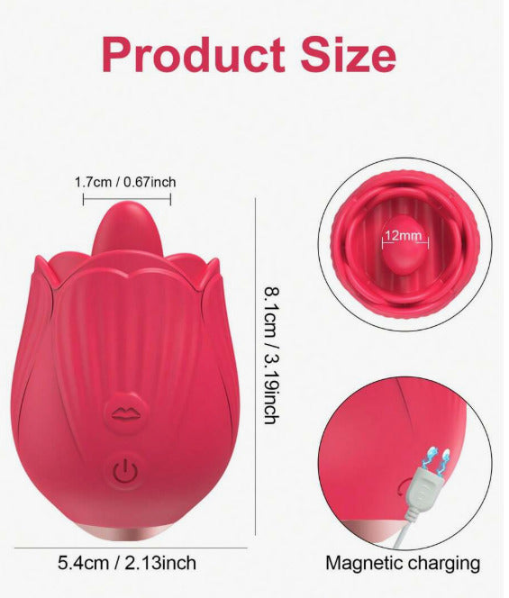 Vibrador de rosa