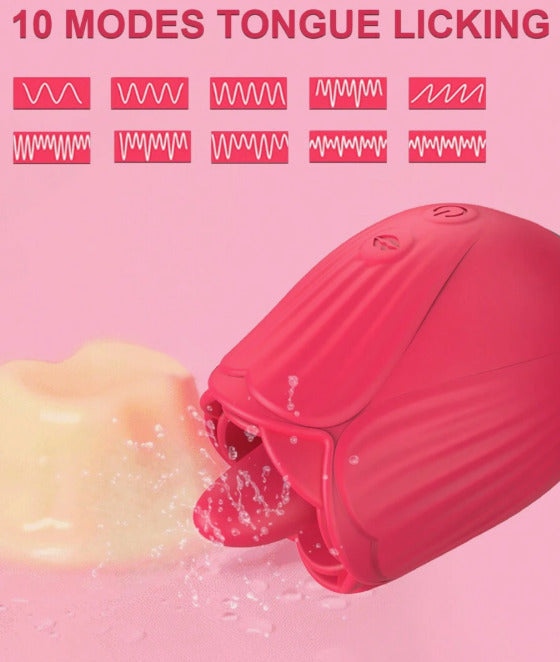 Vibrador de rosa