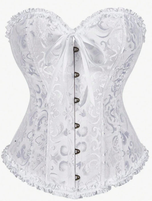 Corset blanco (1 pieza) (Talla XS S M)
