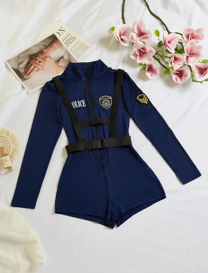 Traje policia azul (Tallas XS S M L)