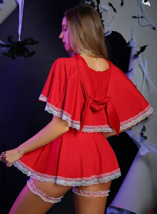 Traje caperucita (5 piezas) (Talla L)