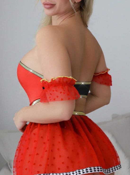 Traje reina (7 piezas) (Talla S)