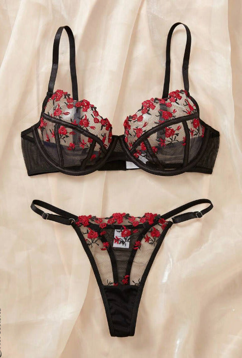 Lencería negra (Talla S M L)