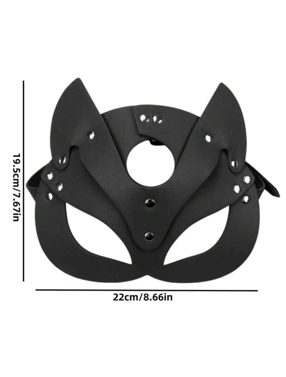 Máscara de zorro sexy de piel sintética