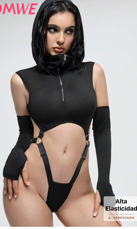 Lencería negra traje (Talla XS L)
