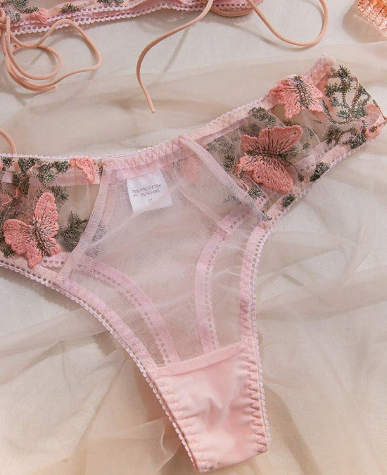 Lencería rosada (Talla XS S M L)