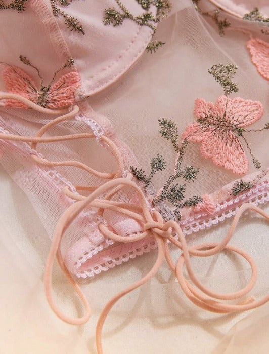 Lencería rosada (Talla XS S M L)
