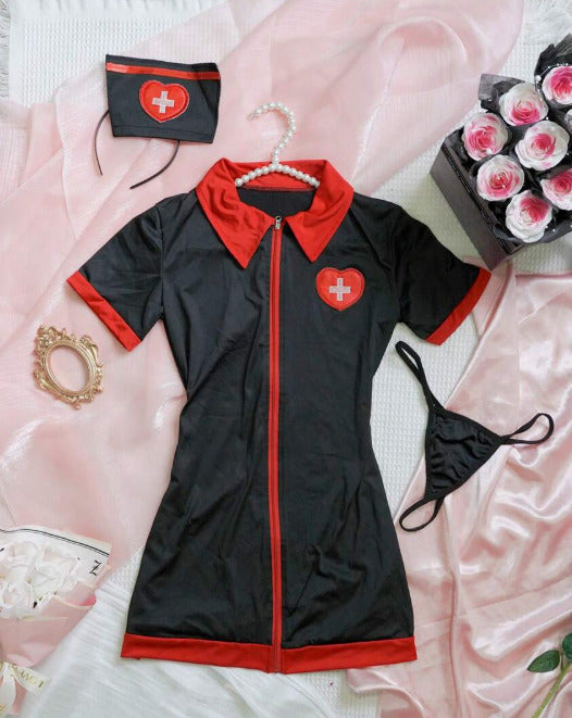 Traje enfermera (3 piezas) (Talla L XL)