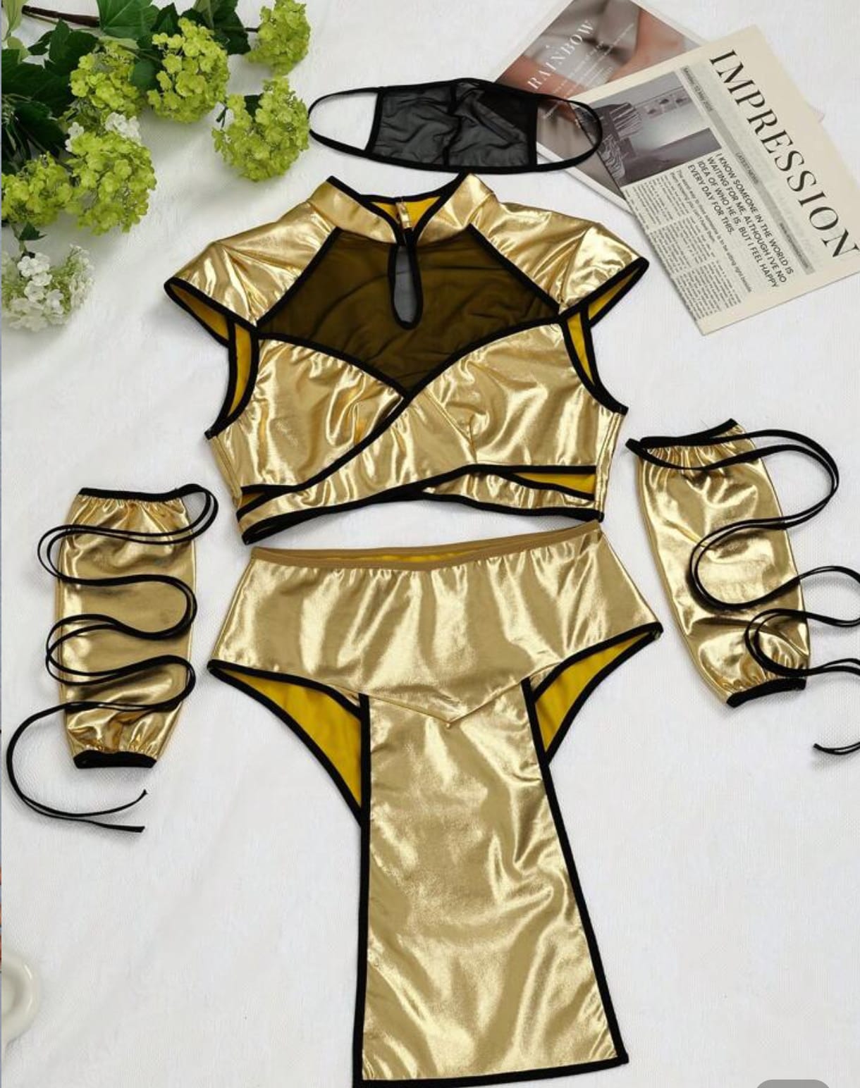 Traje ninja (5 piezas) (Talla S M)