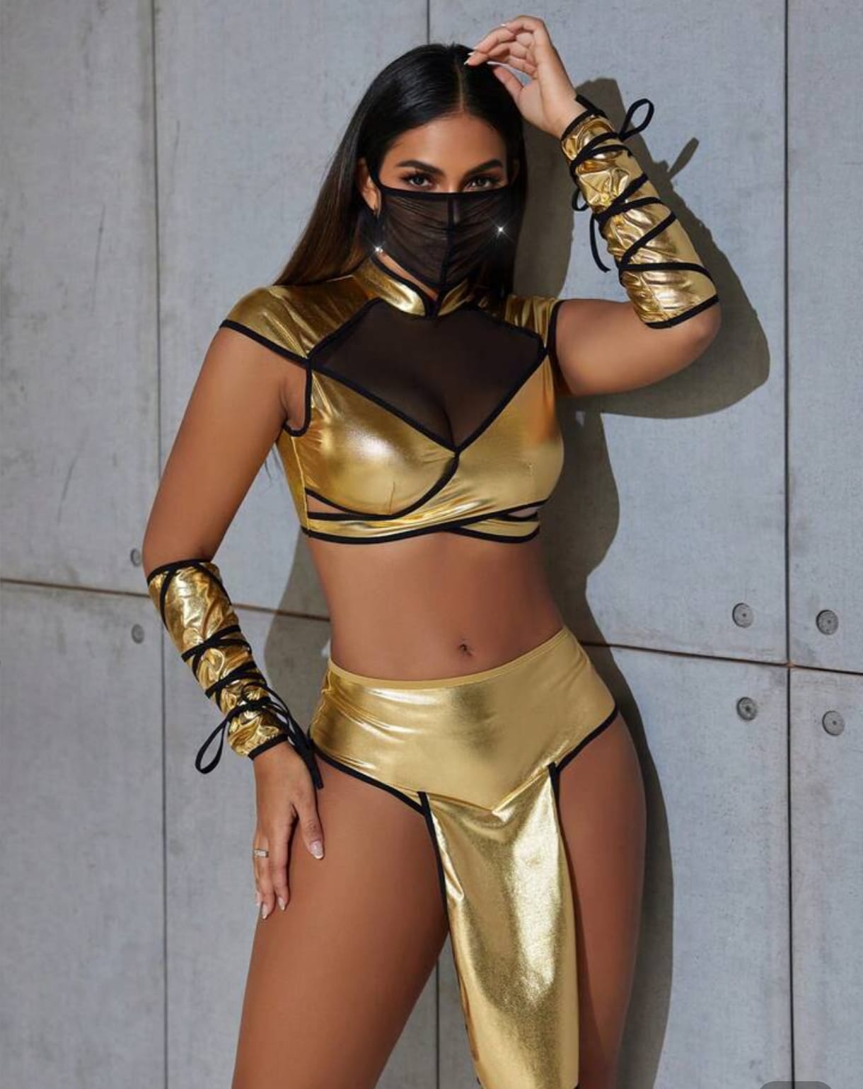 Traje ninja (5 piezas) (Talla S M)