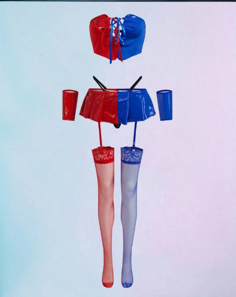 Traje bicolor (6 piezas) (Talla M L)