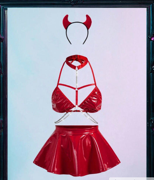 Traje diabla (4 piezas) (Talla S L)