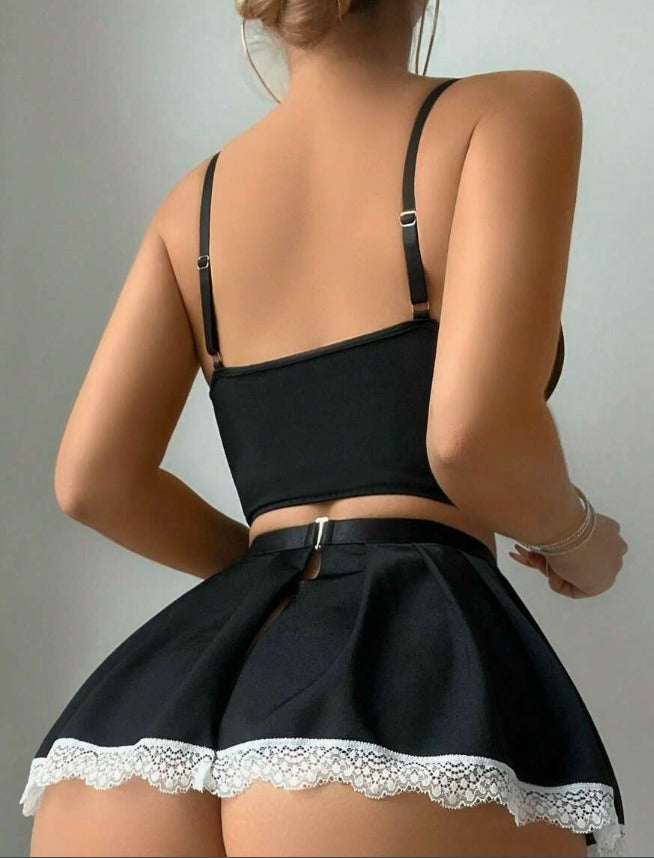 Traje mucama (5 piezas) (Talla M)