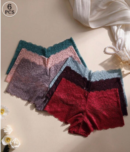 Lencería cacheteros (paquete de 6) (Talla S M L XL)