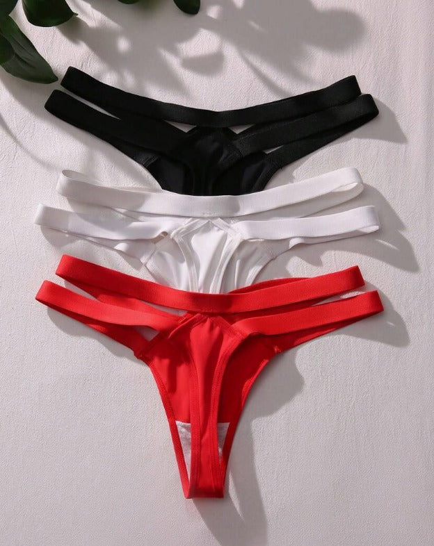 Lencería hilos trio (Talla XS S M L XL)