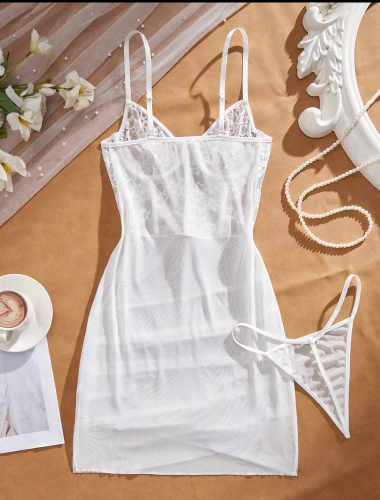 Lencería blanca (Tallas XS S M L)