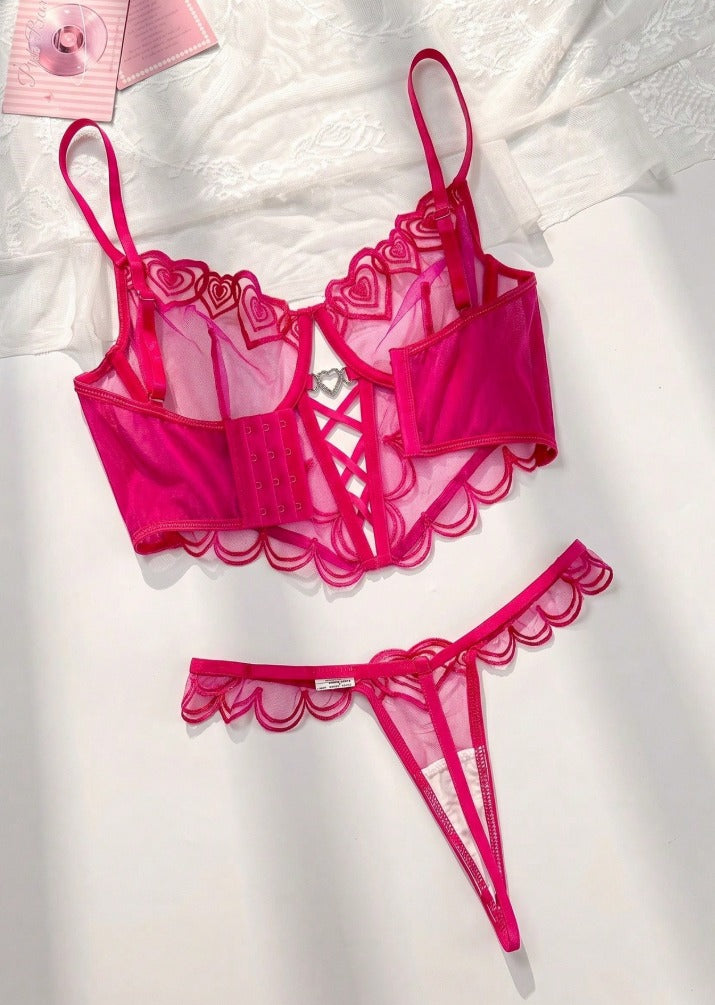 Lencería rosada (Tallas XS S M L)