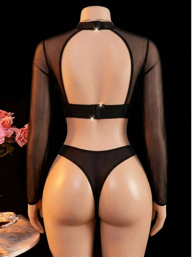 Lencería negra (Tallas S L)