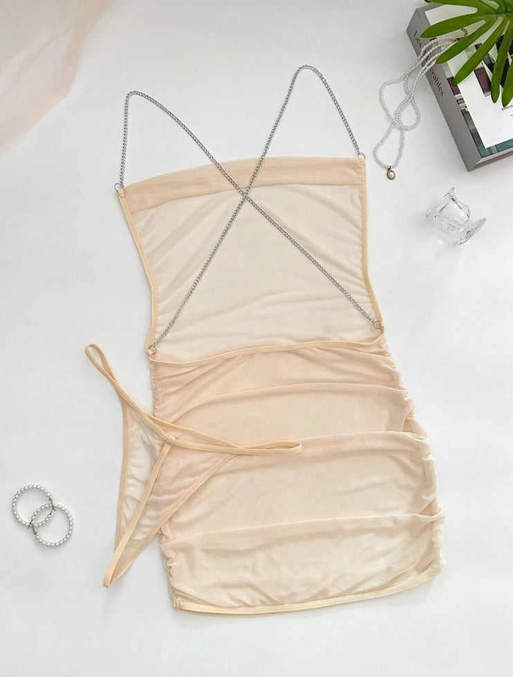 Vestido beige (Talla S M L)
