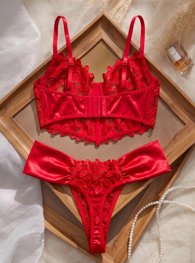 Lencería roja (Tallas XS S M L)