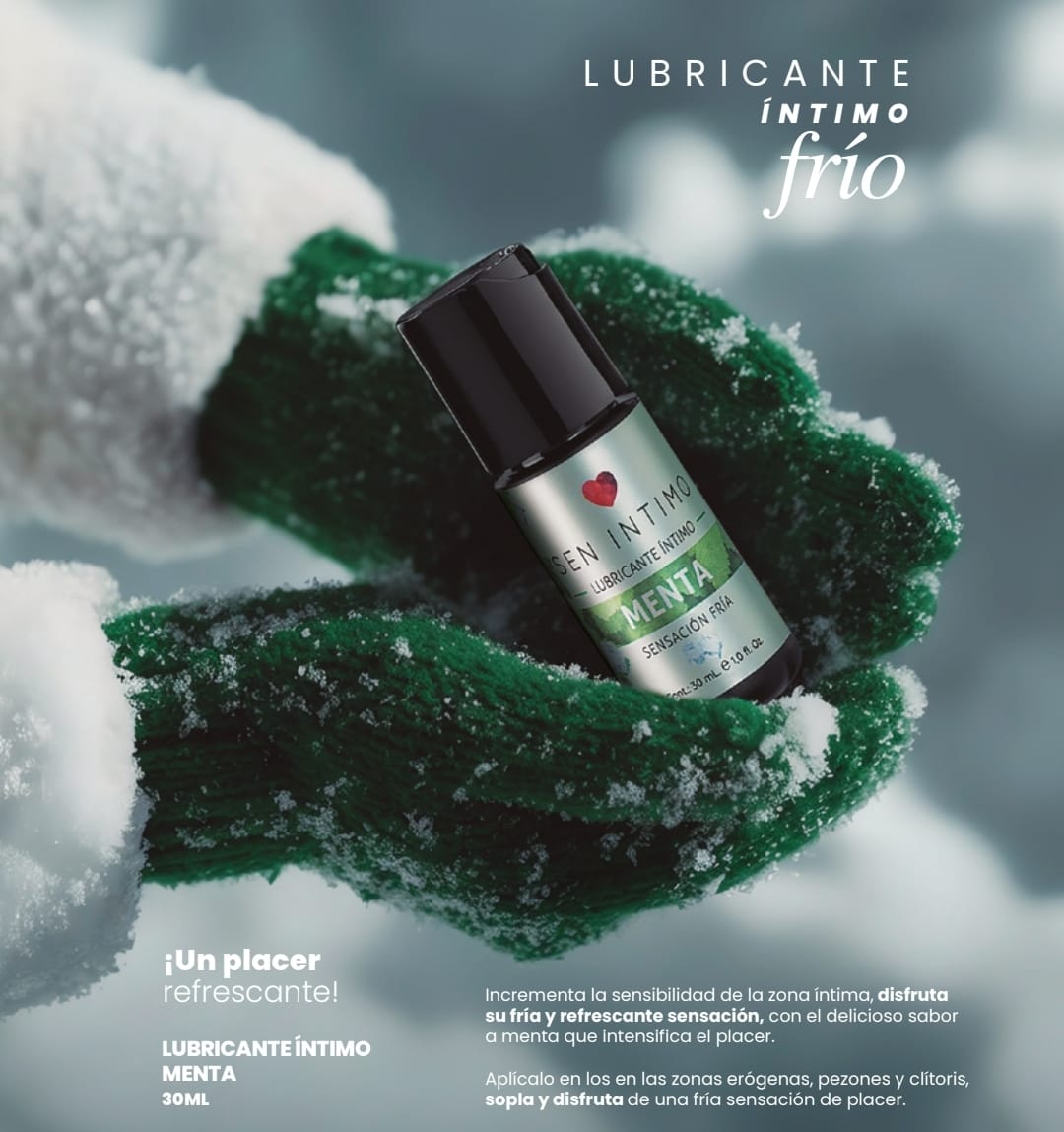 Lubricante Íntimo de Menta Frío 30ml