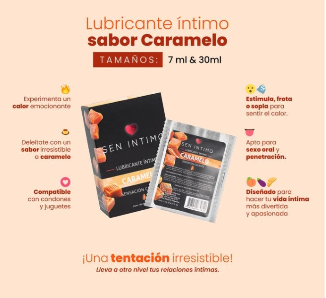Lubricante Íntimo Caliente Caramelo 30ml