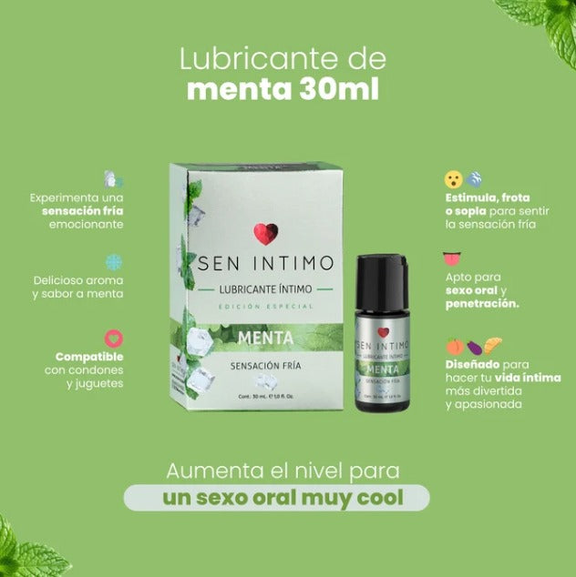 Lubricante Íntimo de Menta Frío 30ml