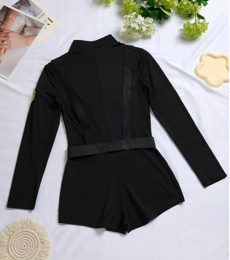 Traje policia negro (Talla XS S M)