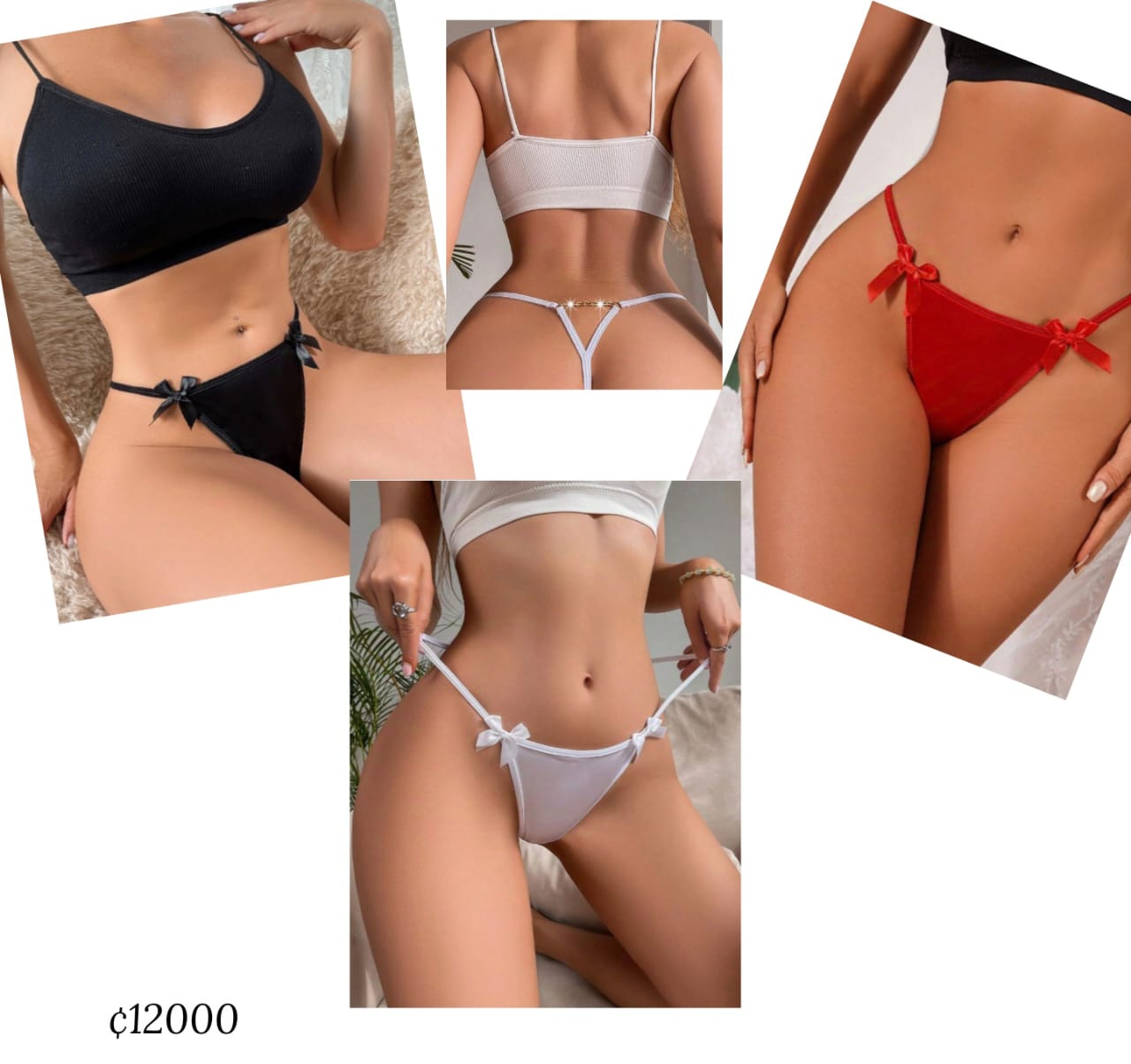 Lencería hilos trio (Talla XS M L)